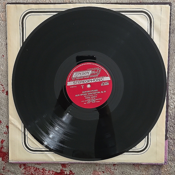 Richard Strauss Zubin Mehta Sprach Zarathustra LA Philharmonic 1968 LP - Picture 6 of 7